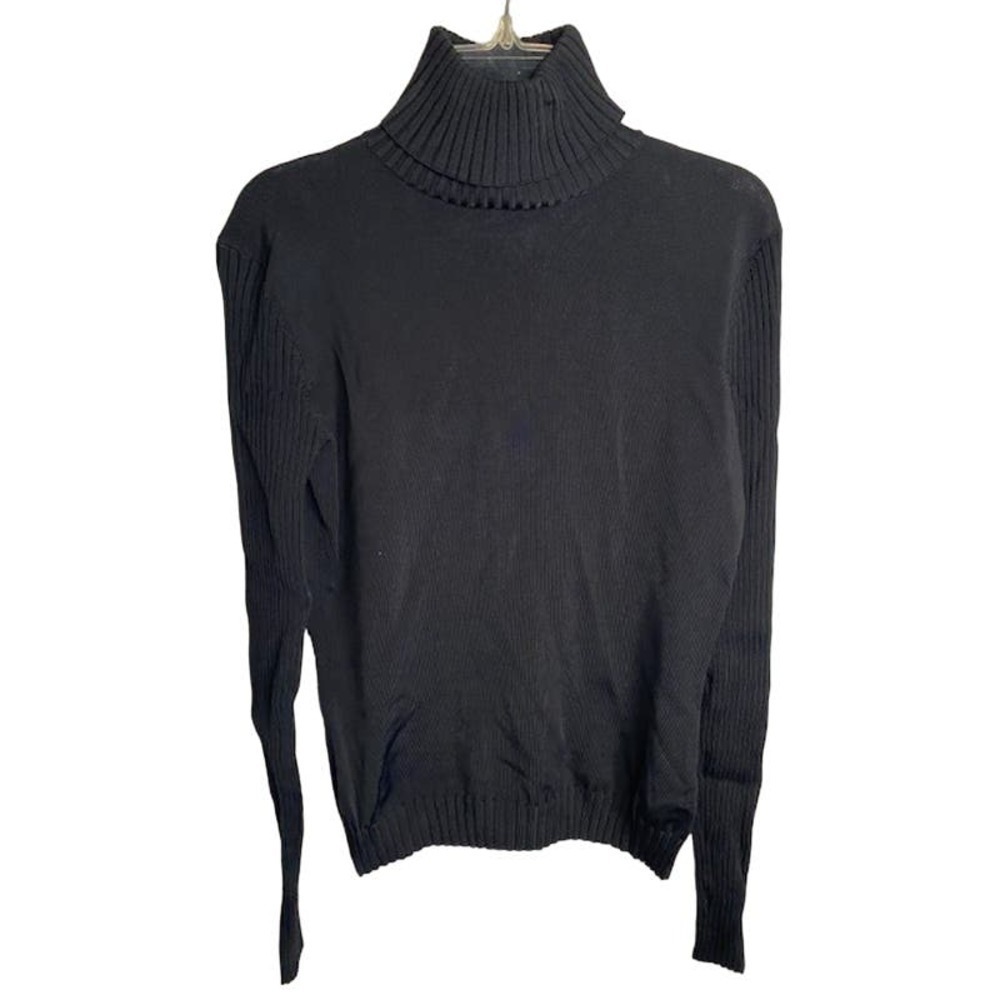 Cache Turtleneck Sweater‎ Size Medium Black Pullover